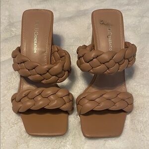 BCBGeneration Women's Brown Braided Heels